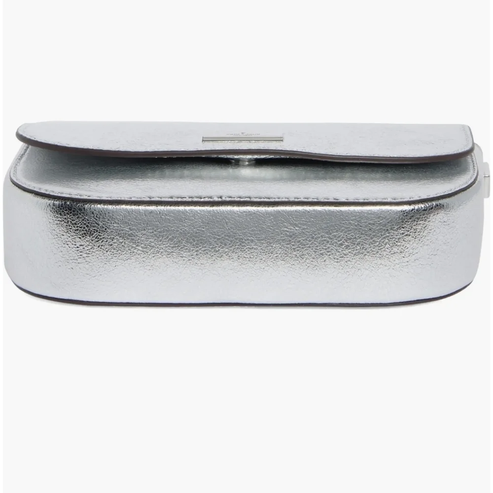 Kate Spade Metallic Silver Crossbody Bag